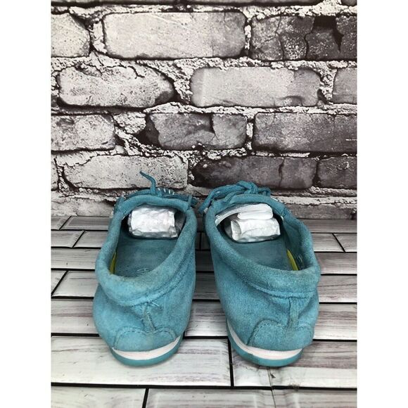 Minnetonka Kilty Turquoise Suede Leather Moccasins Driving Shoes Women Sz 7.5M - Picture 5 of 16